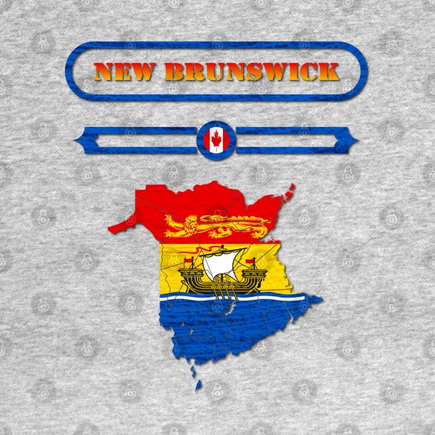 NEW BRUNSWICK, CANADA, MAP OF NEW BRUNSWICK. SAMER BRASIL by Samer Brasil